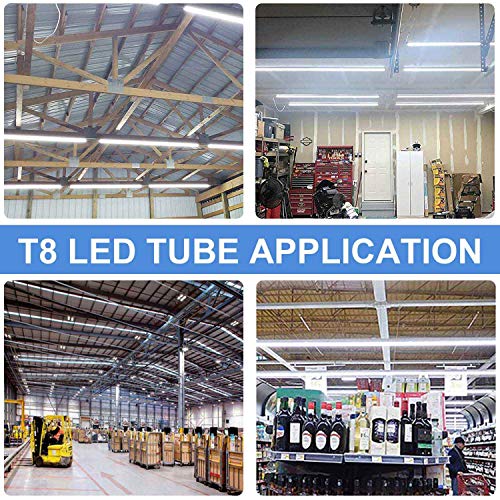 Henwsi 8Ft Led Shop Light Fixture, White 10 Pack T8 Integrated Tube Lights thumb #6