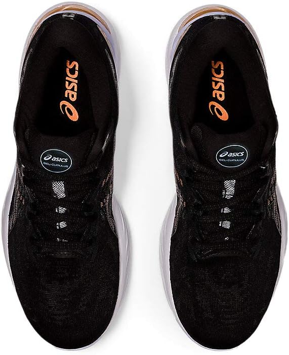ASICS Women's Gel-Cumulus 23 Mesh Knit Running Shoes 5 Black/Sun Peach