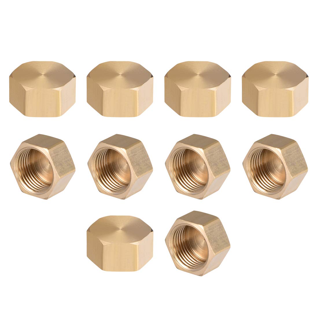 Bouchon en laiton pour condamner une tuyauterie raccord femelle 3/8" G hexagonal uxcell