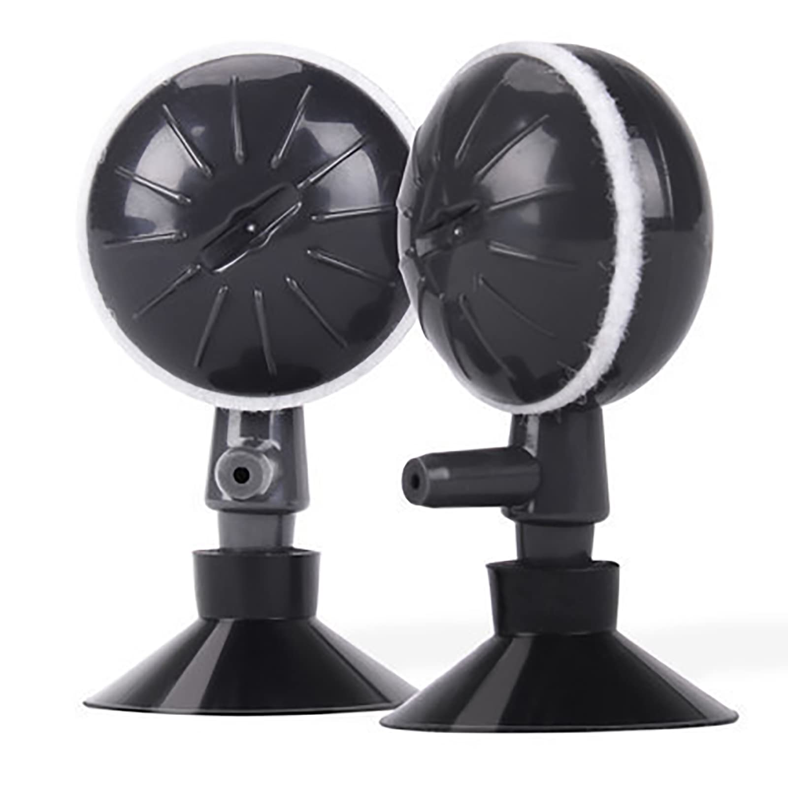 2Pcs Bubble Air Stones, Rotating Air Stone Disc Adjustable Oxygen Airstones Diffuser Aeration Pump with Suction Cups for Aquariums Fish Tank Hydroponics Pump