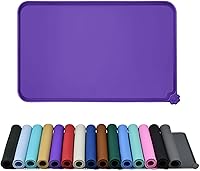 Vista 30 de Tapete de silicona para cuenco de perro y gato, antiadherente, para alimentos, impermeable, varios colores, tamaños y propósitos