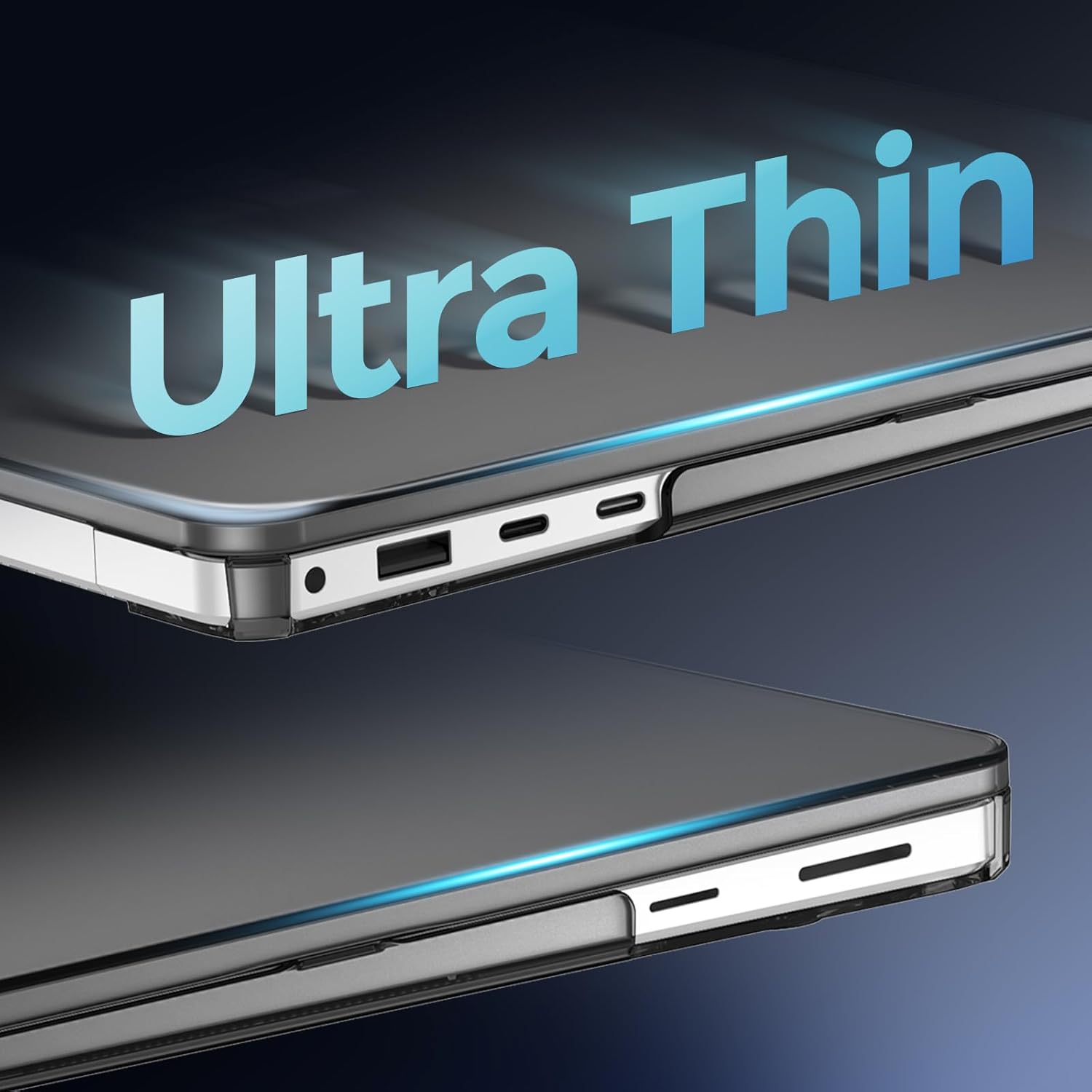 ProCase Protective Case for 13 Inch Surface Laptop 2025 Release, Hard Shell Transparent Cover with Durable and Lightweight Design -Black - Image 3