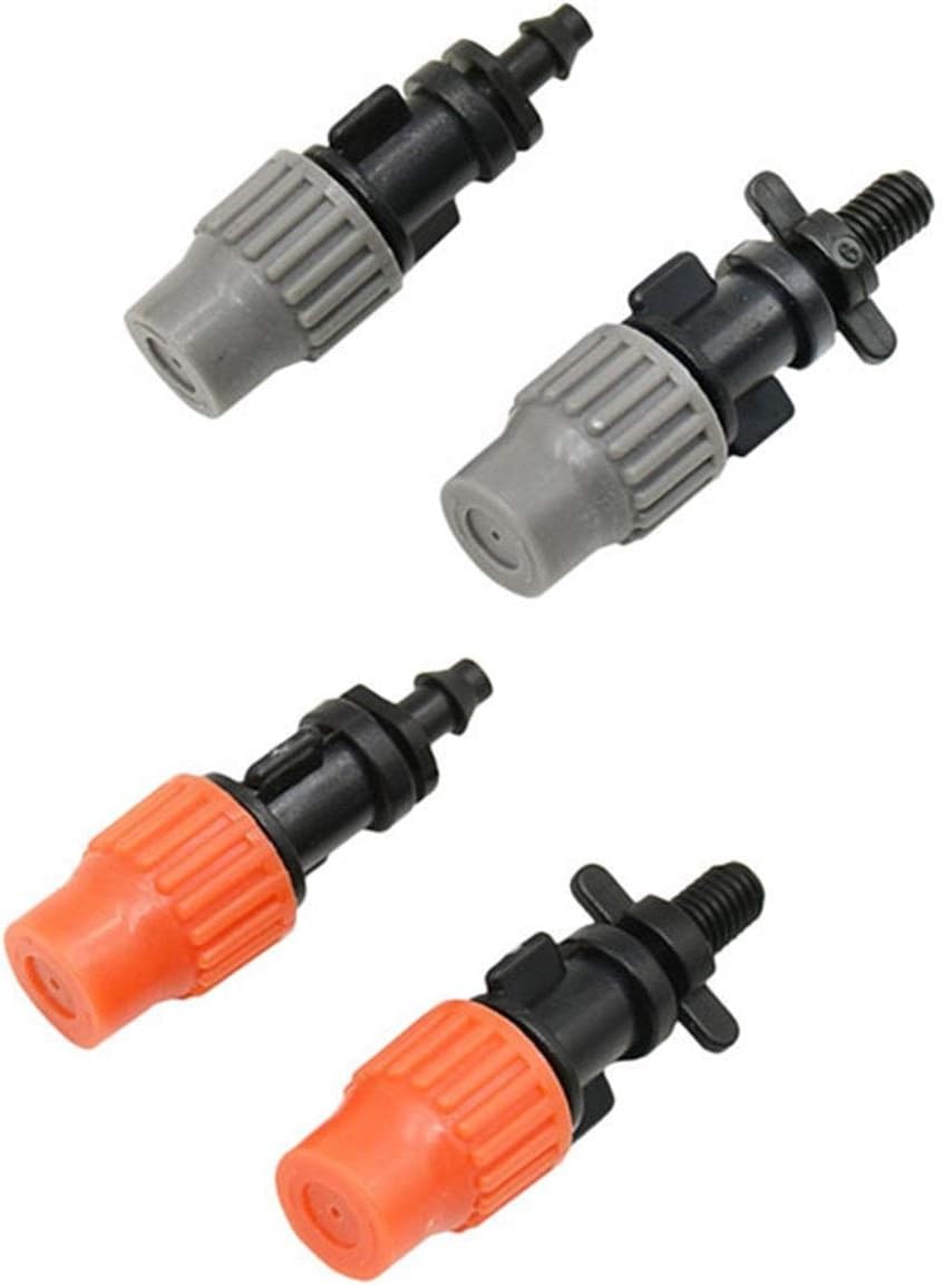 Utility Hose Butt Household Hose Adapter Garden Mist Sprinkler, with Threaded Barb Connector, Atomization Device, Adjustable, Mist Sprayer, Used for Irrigation for 150S/Barb