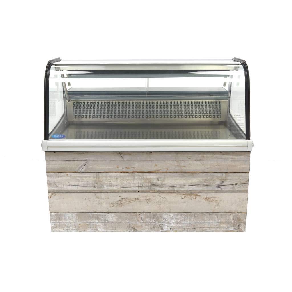Maxima Vitrine réfrigérée - 255 L - 125 cm - avec support