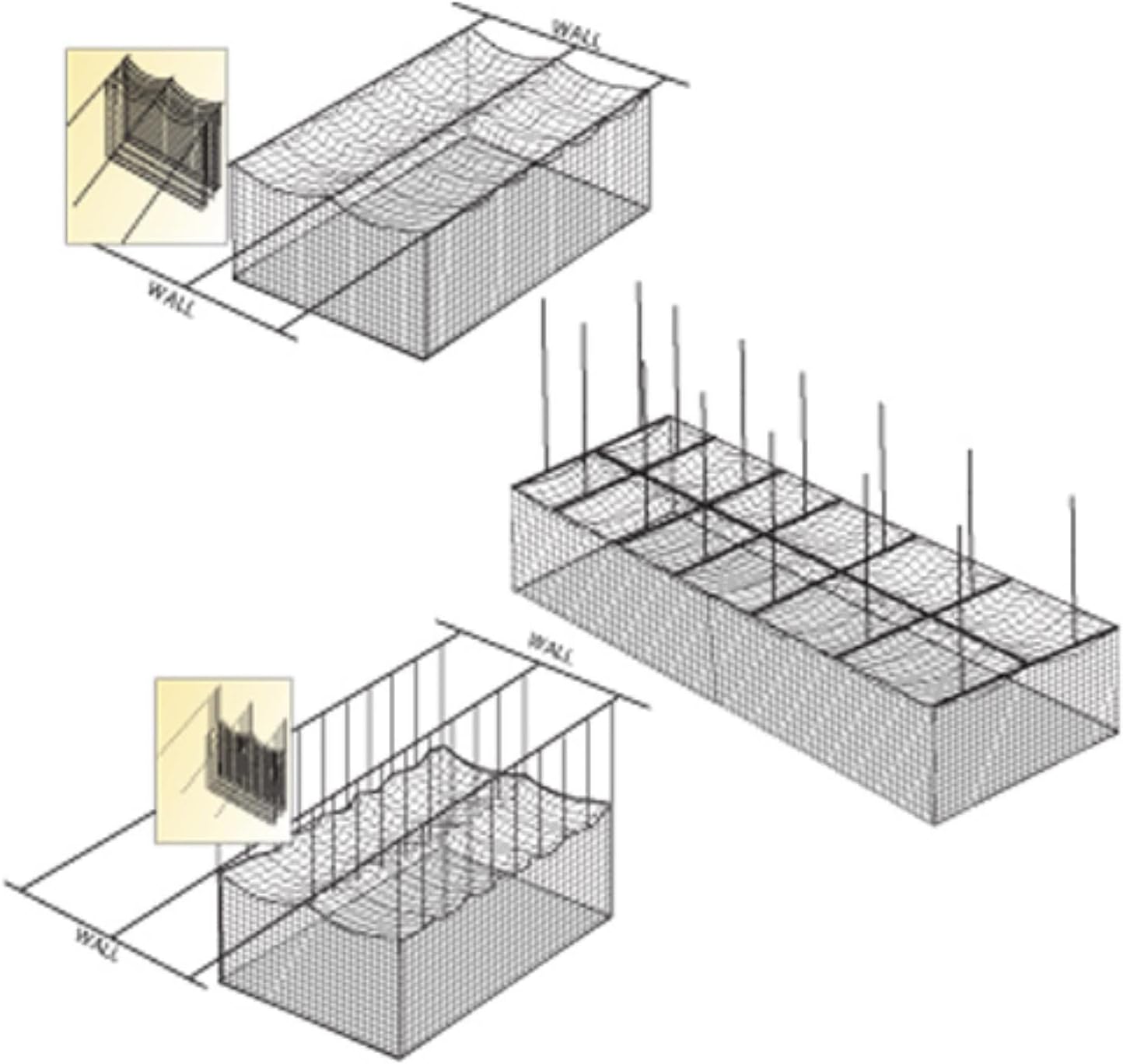 BSN BSNCeiling Cage Net Suspension Kit