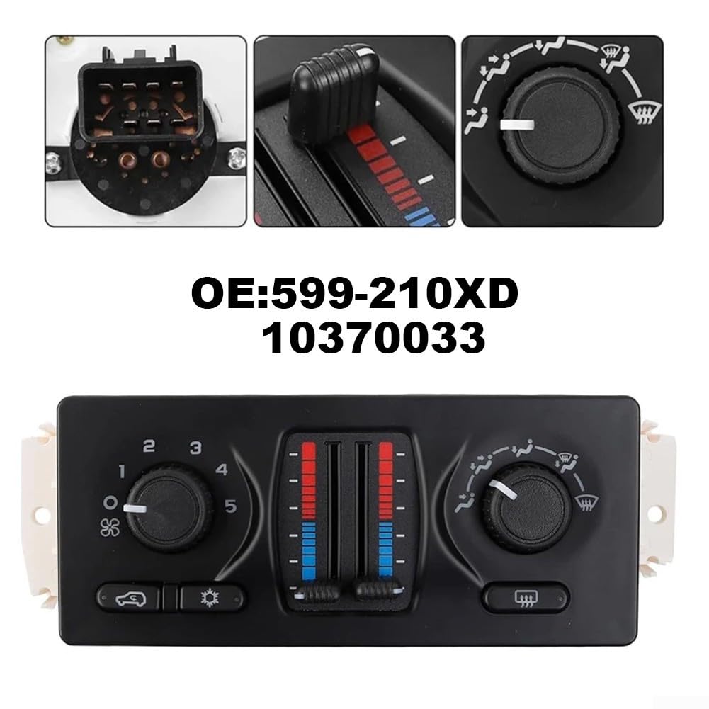 Panel de repuesto de módulo de control de clima de aire acondicionado ABS negro para GMC para Sierra para Yukon para Cadillac para Escalade para Envoy para Buick para Saab 9-7X 2002-2009 OE