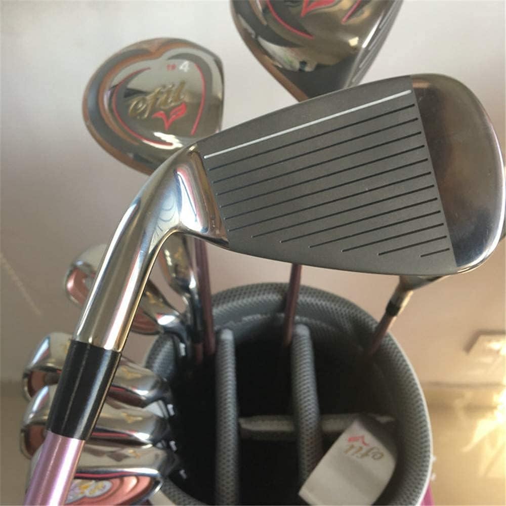 Juego Completo De 10 Palos De Golf For Mujer, For Diestros, con Bolsa De Soporte | Driver, Putter, Juego Completo Profesional De Golf For Mujer.