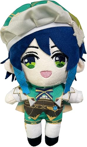 Muñeco de peluche de Venti, figura de anime suave, regalo para niños