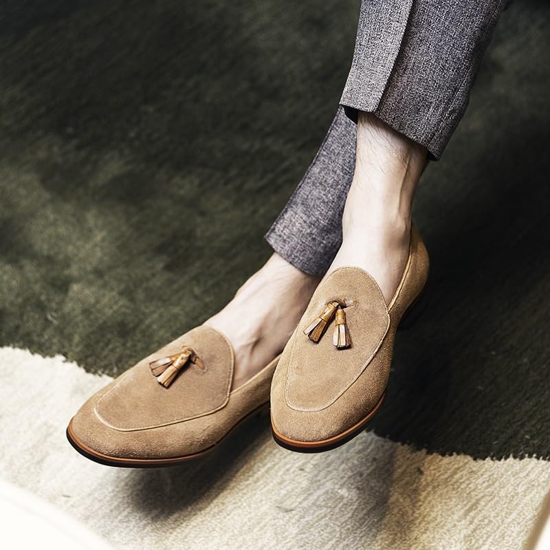 Mens Tassel Loafers Dress Shoes Tuxedo Walking Shoes for Work Office Dress Outdoor3