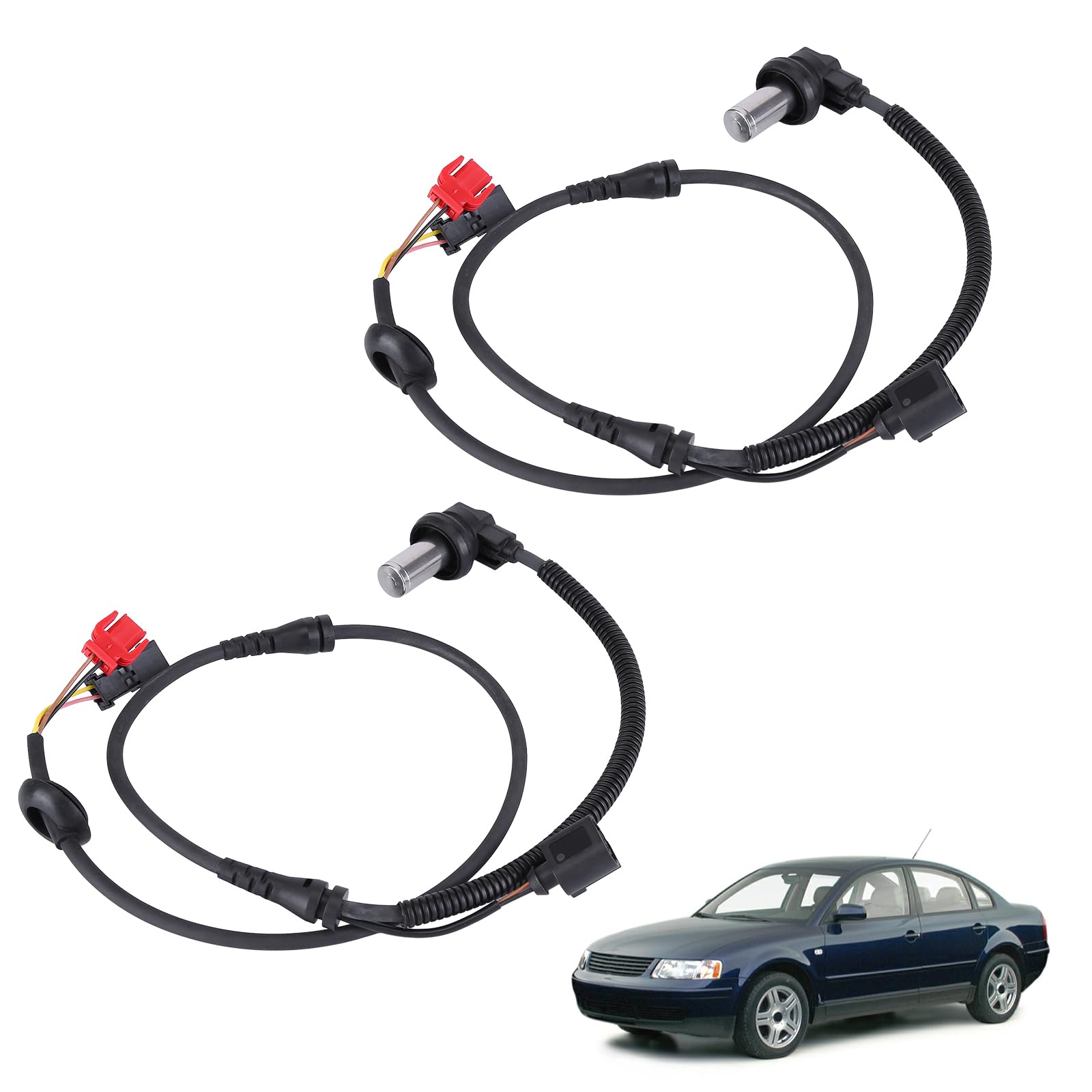 Sensore ABS 2 pezzi 8D0927803D compatibile per VW Passat 3BG 3B A4 (8D, B5) dal 1999 avant gauche ou droit