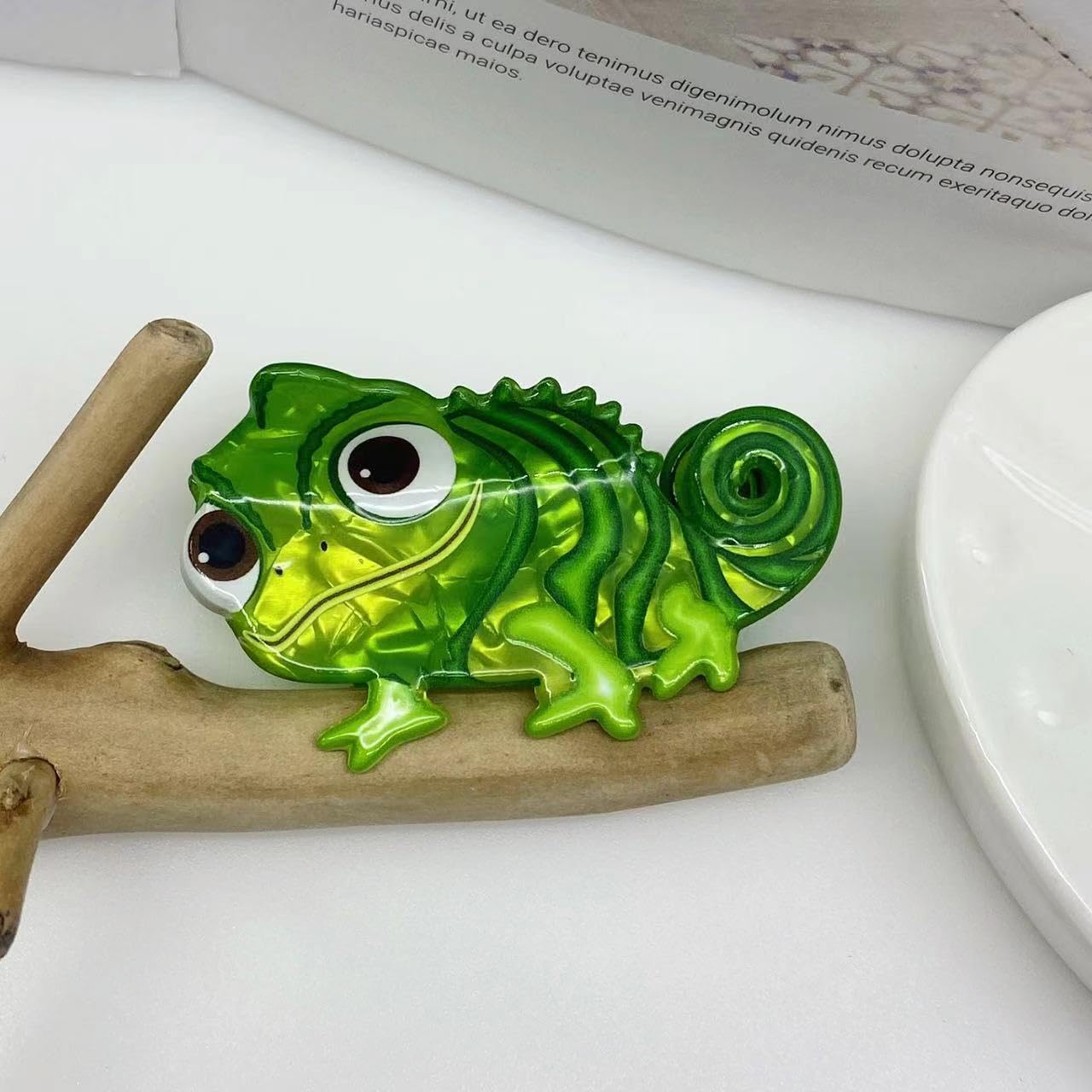 Amazon.com : Funny Chameleon Dinosaur Hair Clip,Acrylic Claw Clip