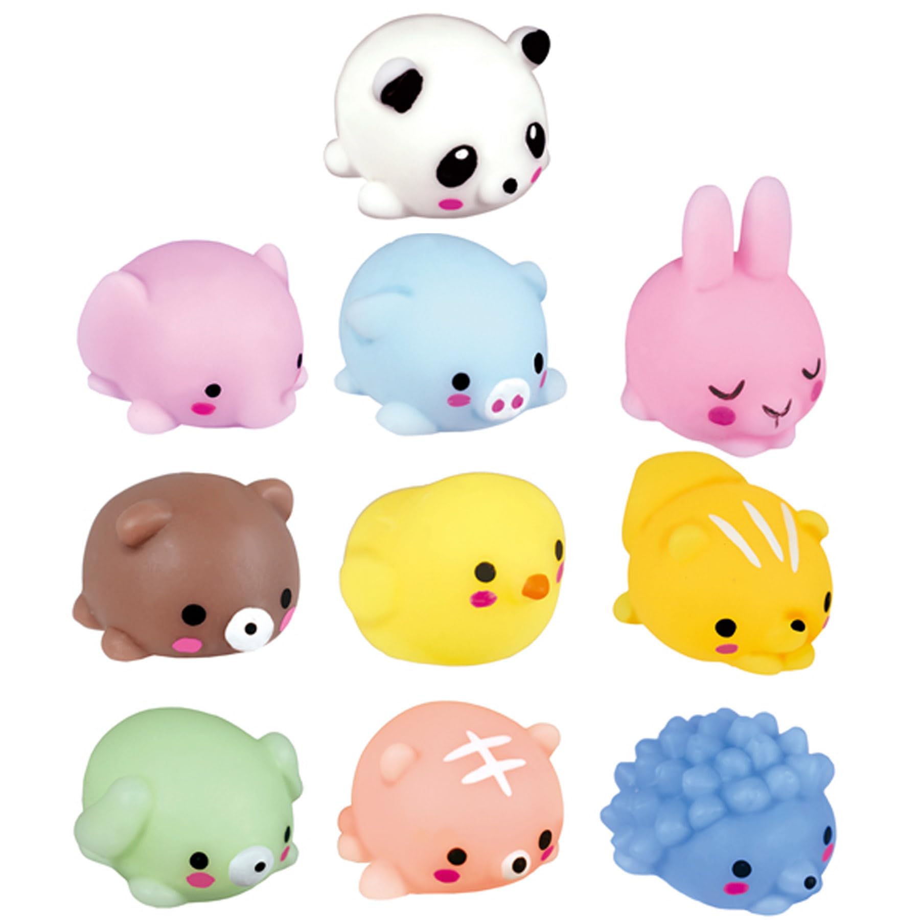 Amazon | もちもちどうぶつ スクイーズ ストレス解消 水に浮く 10種