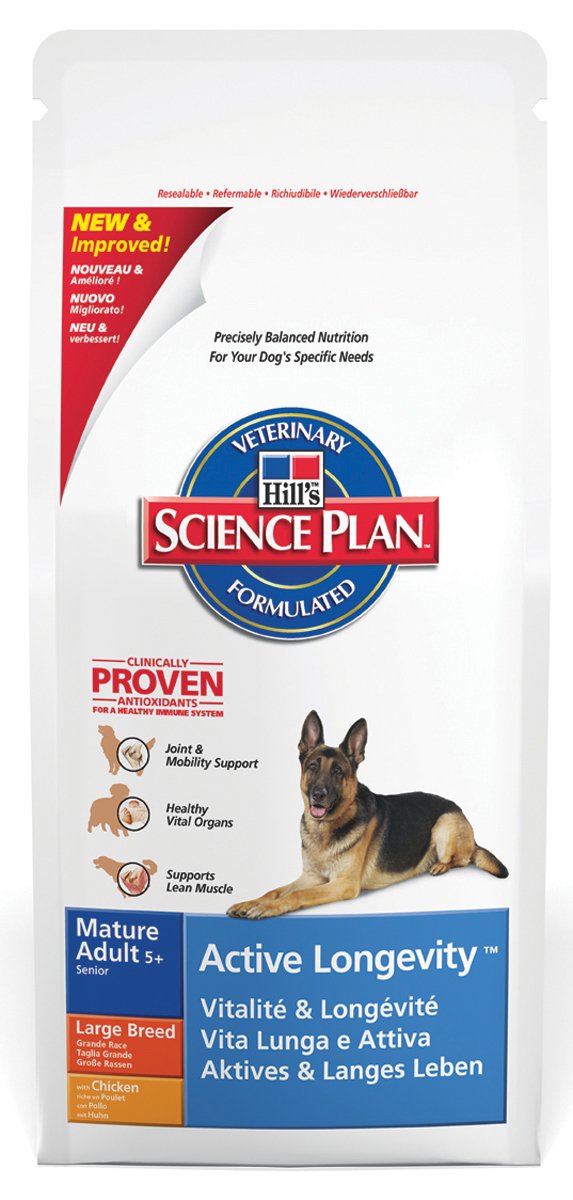 Hill's Science Plan Canine Mature Adult Large Active Longevity mangime Secco Gusto Pollo kg.12