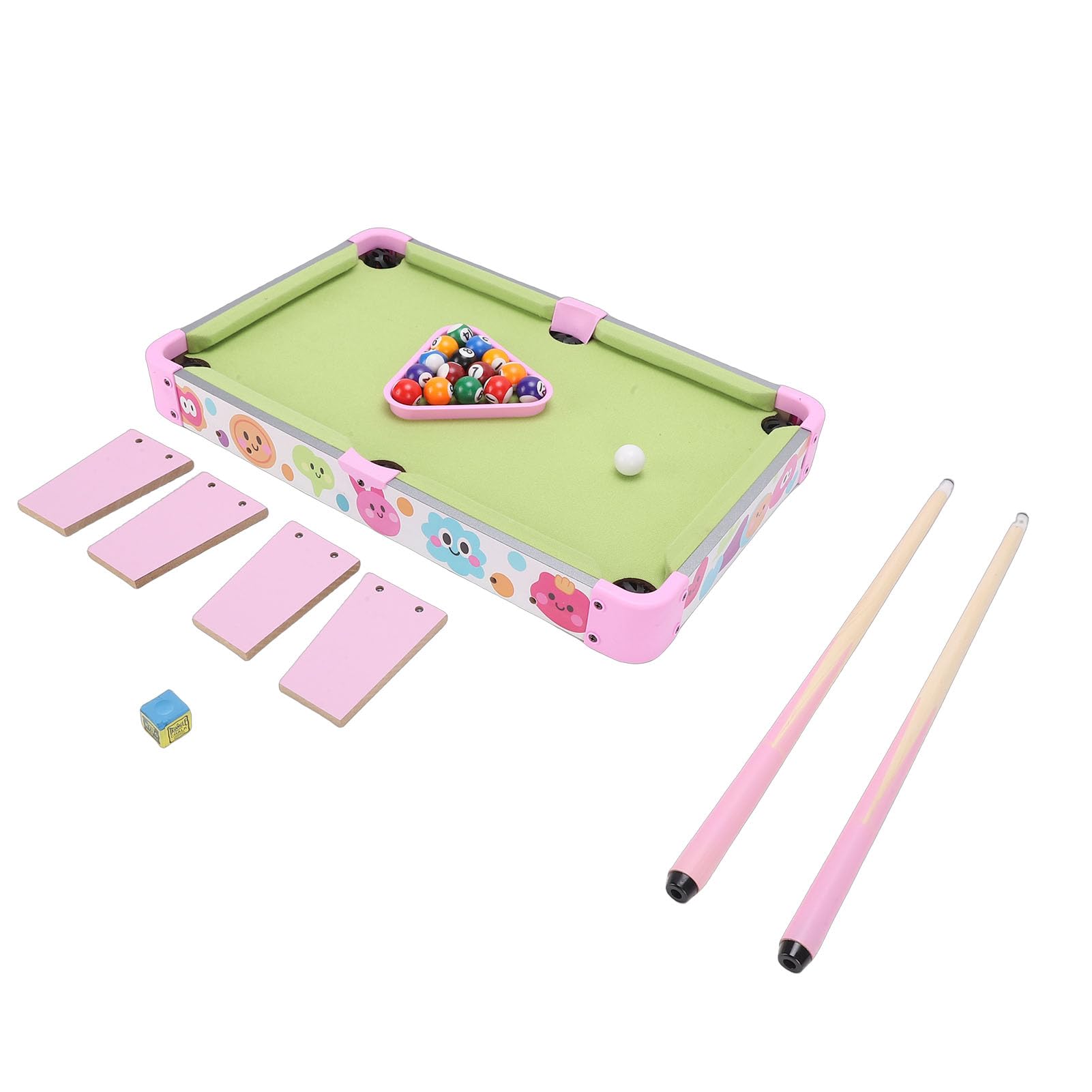 SIXRUN Table de Billard pour Enfants Mini Table de Billard Portable pour Enfants avec Grand Cadre Robuste de 51 X 32 Cm Matériaux en Bois et Plastique Composites pour Le Plaisir en