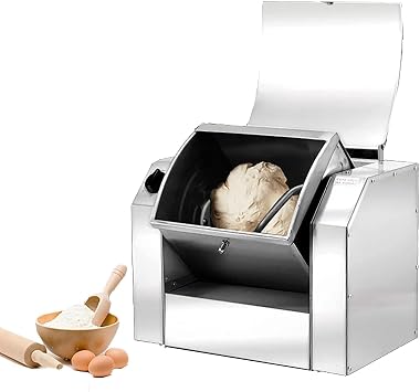 Commercial Dough Mixer,3/5/7/8.5KG Kneading Capacity Flour Mixer,Electric Kitchen Food Mixer,1100/1500W Stainless Steel Dough Mixer Machine with Timing Function,7KG