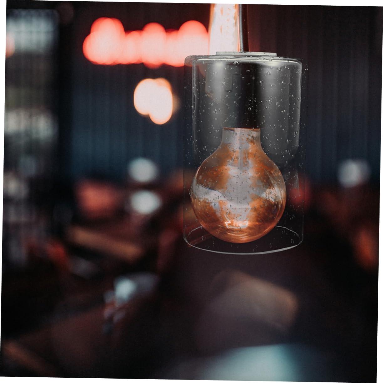 POPETPOP 2pcs Glass Lampshade Replacement for Ceiling Lights Decorative Hanging Light Cover for Pendant Fixtures and Chandeliers