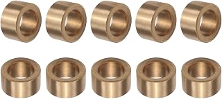 Aicosineg Bearing Sleeve Self-Lubricating Bronze Sintered Bushings Plain Bearings Wear Resistant Oiled 0.31" Bore 0.47" OD 0.47" Length 10Pcs