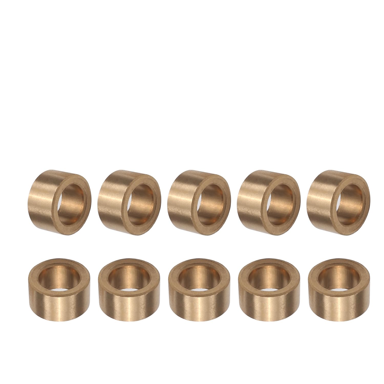 Othmro 10Pcs Sleeve Bearing, 0.31" Bore x 0.47"OD x 0.47" Length Self-Lubricating Bushings for Sliding Parts of Machinery, Printing Presses, Textile Machines Reduce Shaft and Hole Wear