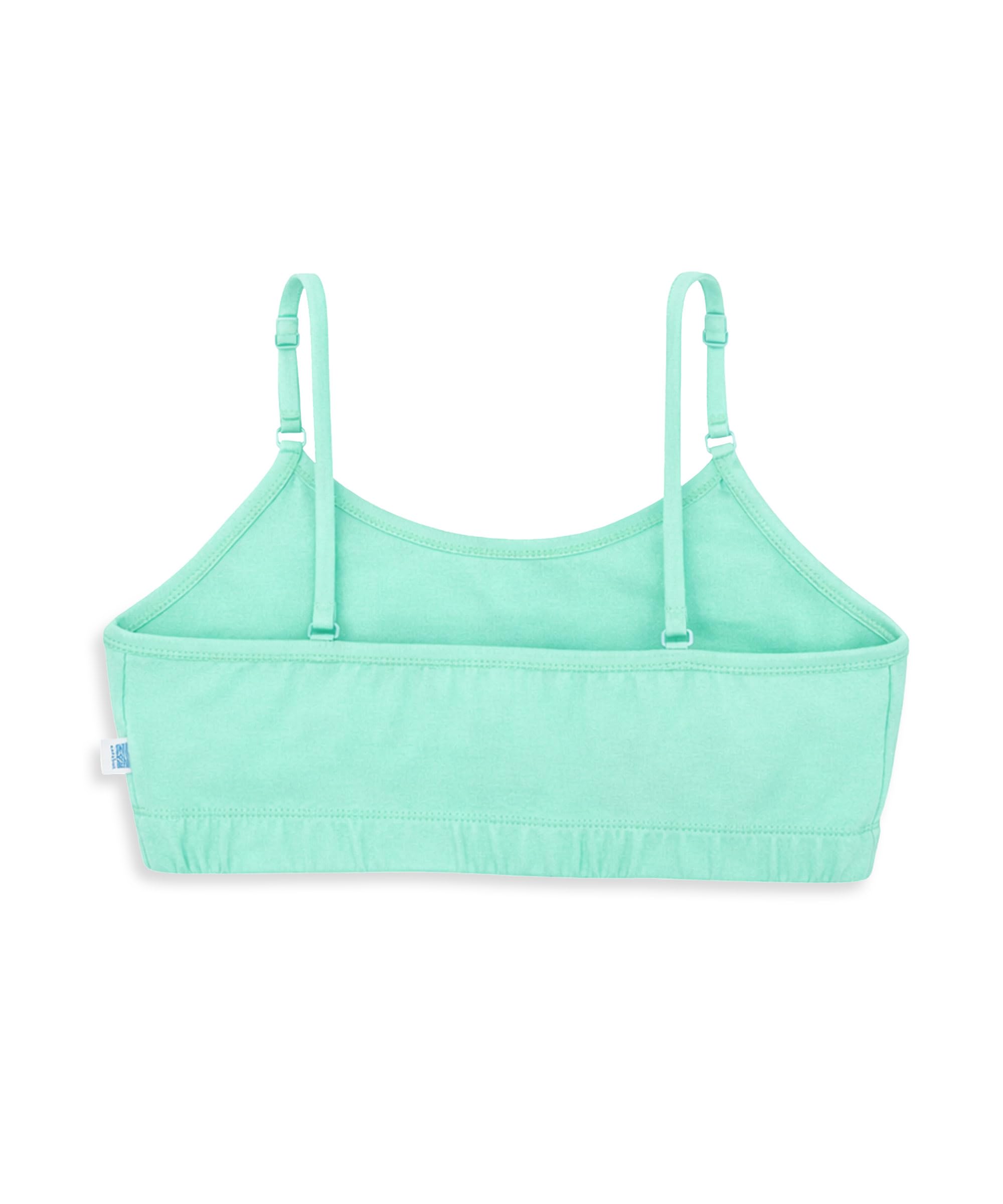 KYDA KIDS® Reggiseno per bambine in cotone antibatterico tinta unita, non imbottito, per principianti