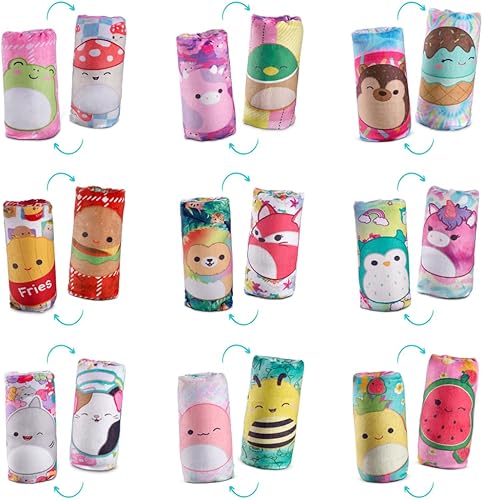 Miniatura 6 de Top Trenz Squishmallows Flippin' Lindo juguete de agua reversible, serpiente de agua de felpa sensorial con Patty la vaca y Avery el pato, juguete