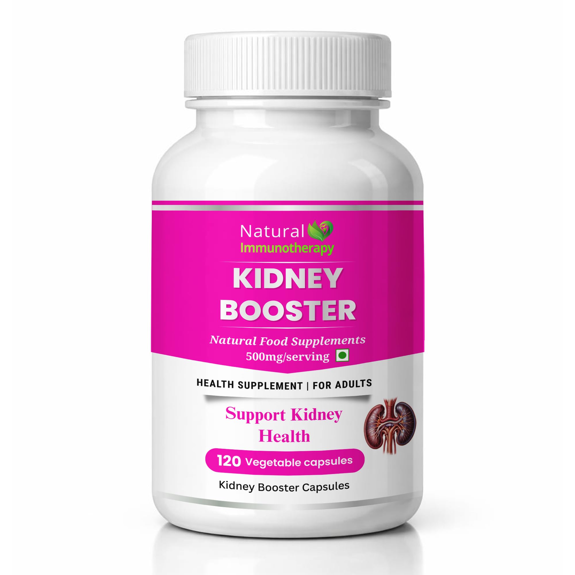 NIT Kidney Booster – Nutritional Support Supplement – 500 mg Veg Capsules | Kidney Health Support | Dantura Botanics (120)