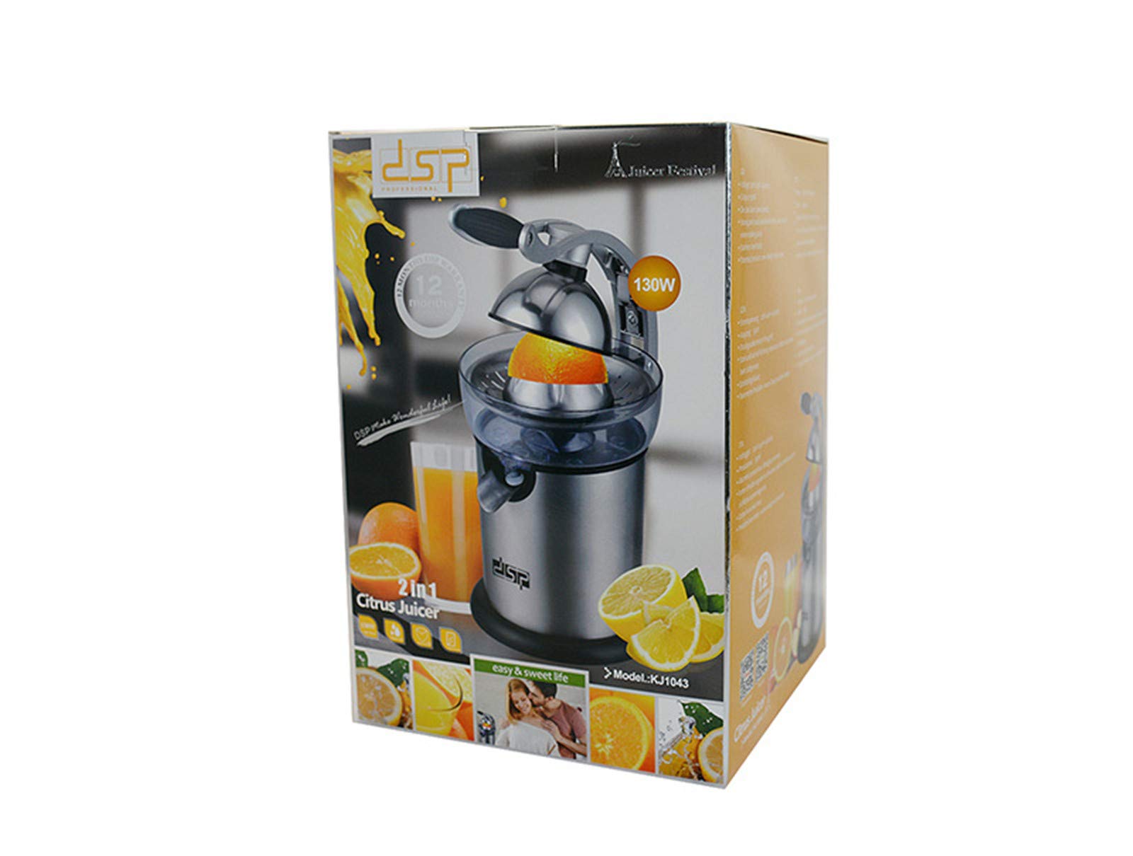 Estrattore Di Succo Di Arancia Elettrico Per Uso Domestico In Acciaio Inossidabile, Facile Da Pulire, Ingombro Ridotto, Estrattore Di Succo Di Frutta Multifunzione, 22,5x22,5x33 Cm