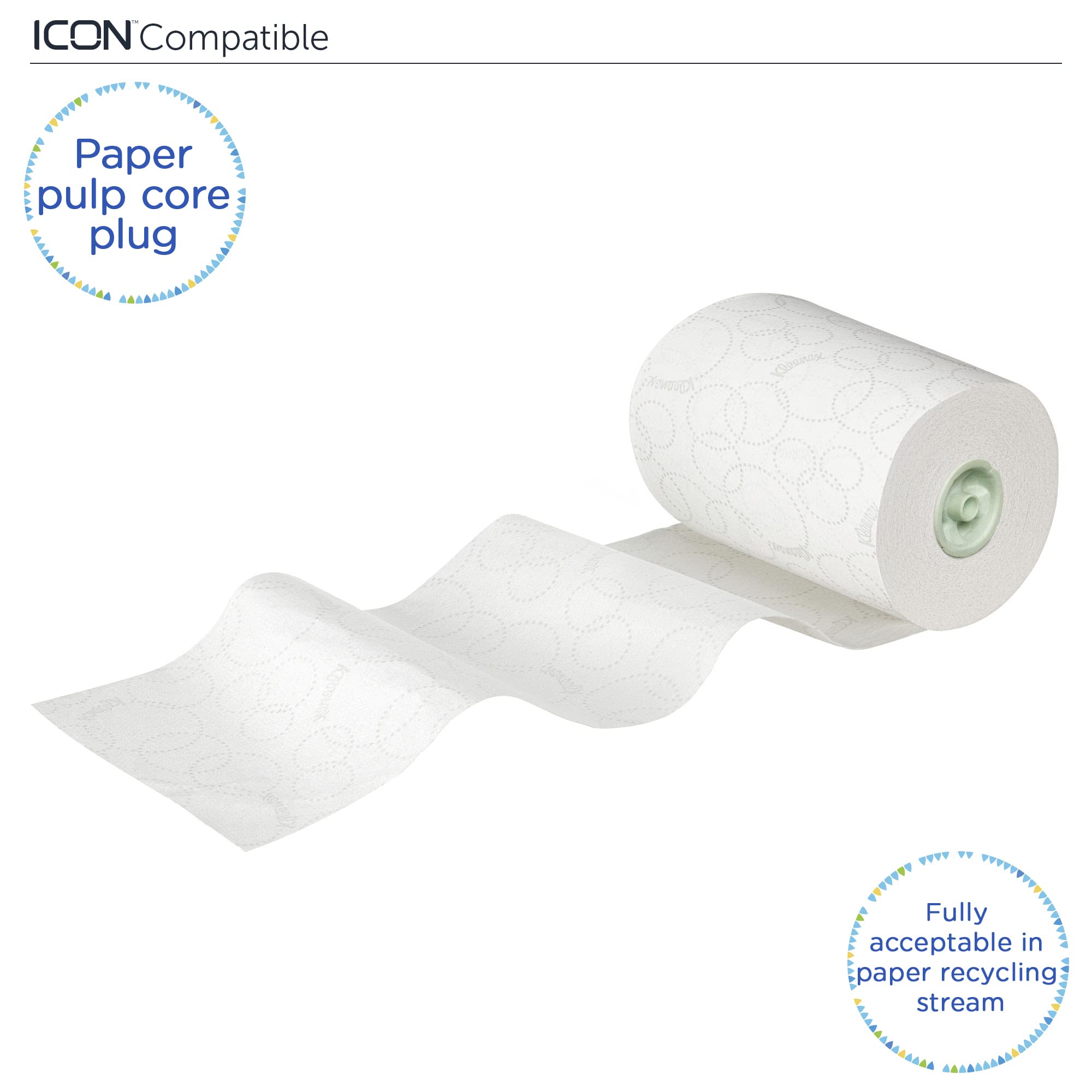 Kleenex Ultra Slimroll 6783 - Toallas de papel con rollo de 2 capas, 6 rollos de papel blanco de 110 m (660 m)
