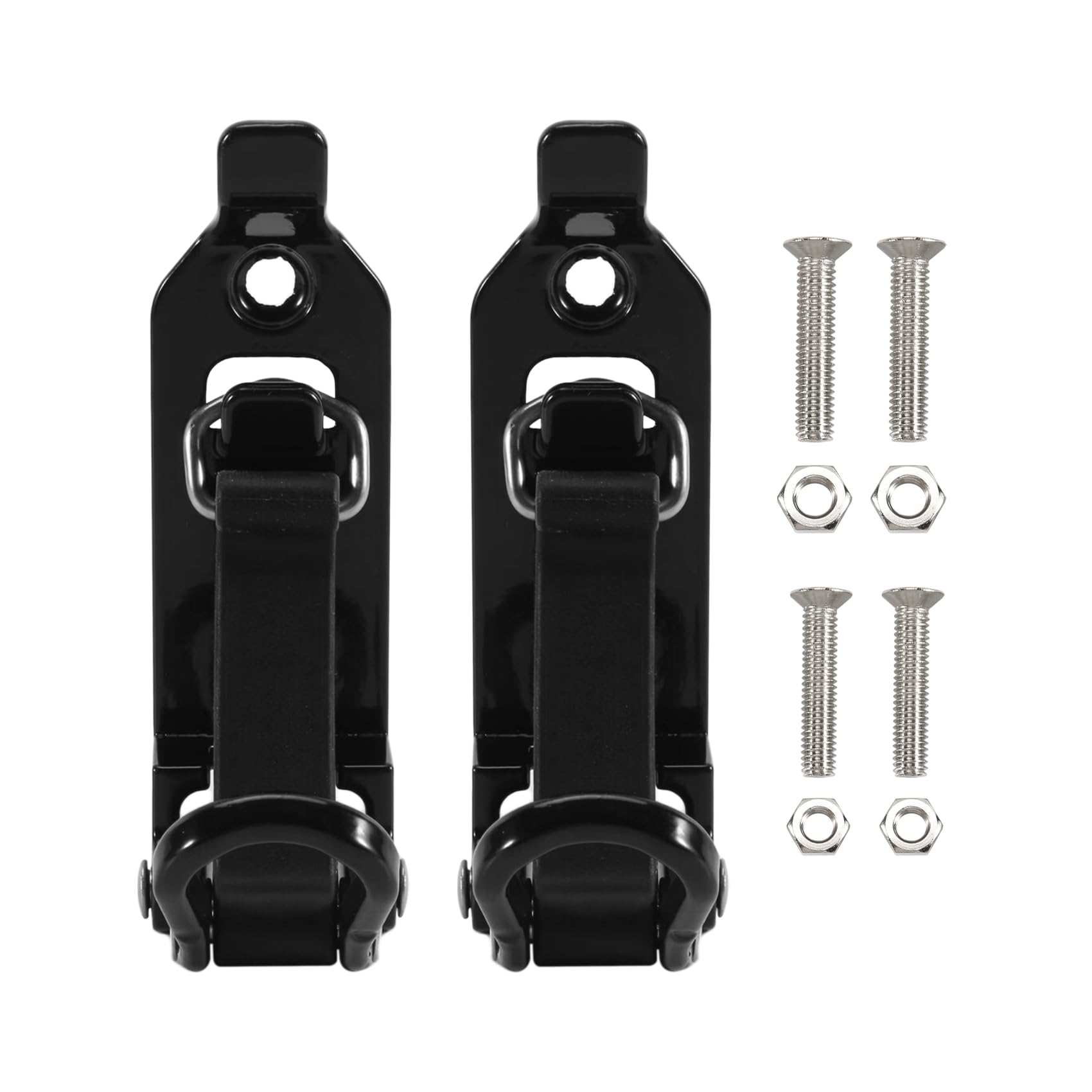 Jnchdghwa Black Shovel Mount For Roof Rack(2 Pieces), Metal Clamp Mounting Brackets Kit, Shovel Holder For Truck& Car Accessories