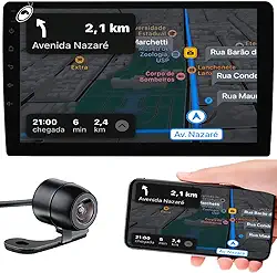 Som Automotivo Central Multimídia 10 Polegadas Android GPS Wifi FM Bluetooth Roadstar - RS-1002BR