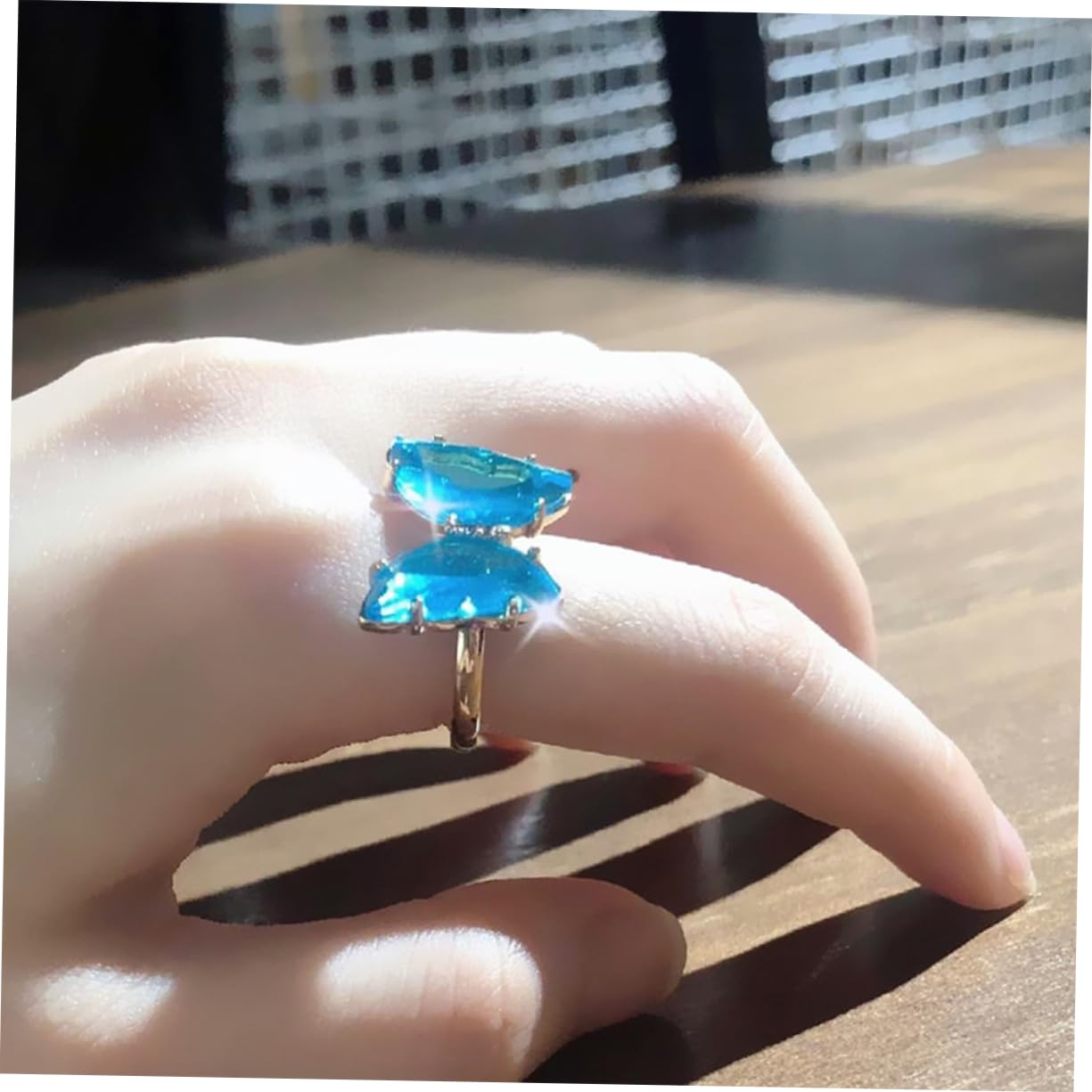 FRCOLOR 5 Series Anillo De Ajustable Para Mujeres De Transparente Y Joyería Casual Para Niñas Y Adolescentes 8 Piezas X 5