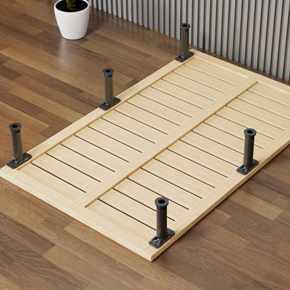 DLZFUDTY Bed Risers 2 Stück - Verstellbare Bett-Erhöhungen 20-37cm Für Mehr Stauraum