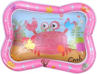 ibasenice 1 Peça Brinquedo Inflável Tapete De Água Para Bebê Brinquedo Infantil Almofada Inflável Almofadas De Água Almofadadas Para Crianças Brinquedo Almofada De Água Rosa Água Aerada