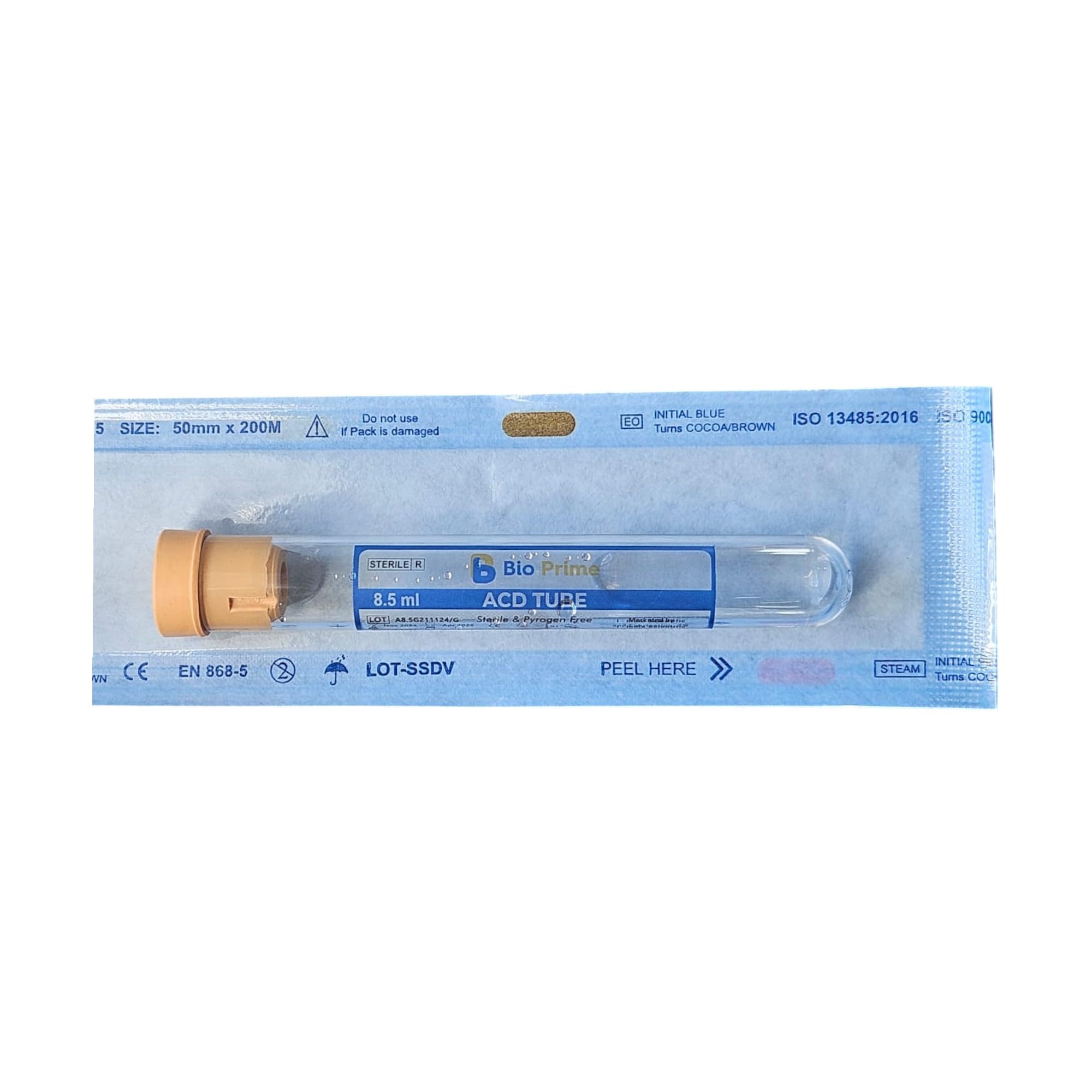 BioPrime ACD PRP Tube de 8,5 ml (100 tubes)