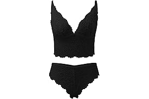 Women's Floral Lace Sheer Lingerie Sets with Bra and Panty for a Sensuous Night