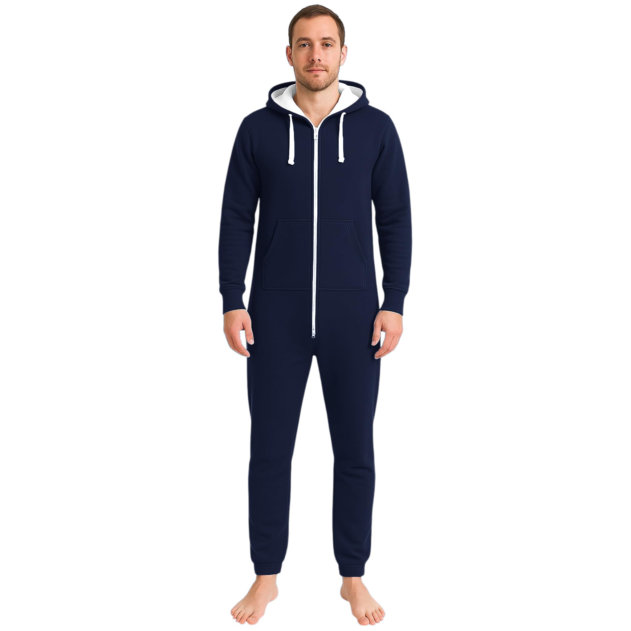Urban Road Unisex Plain Onesie | Men & Women All-in-one Lounge-wear Navy