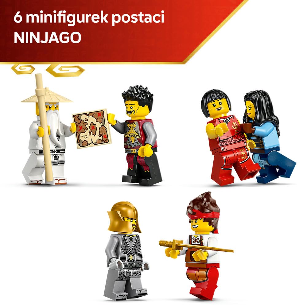 LEGO NINJAGO Kuźnia Cztery Bronie — 15-lecie 71858 | kuźnia ninja, model dla fana, prezent dla fana ninja 14+, edycja 15-lecia, 1259 elementów