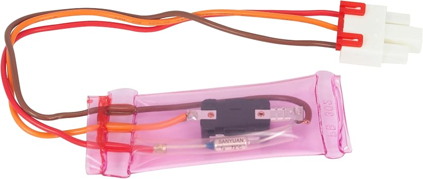 Appli Parts APBT-R2006FP Bimetal Thermostat Asian Type 3 Wire Open 54F and Close 23F Fuse 162F 1 plug Black/Orange/Red wires Reference BIM-2006 / 14JB2006 / PB302