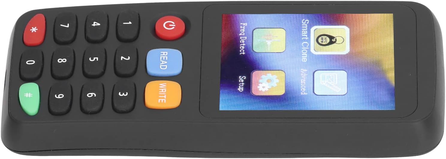 Smart Card Writer, ID IC Full Frequency Band NFC Card Reader Type C OTG Adapter 400mah Battery for Access Control System (5 UID Buckles 5 T5577 Cards 5 T5577 Buckles)