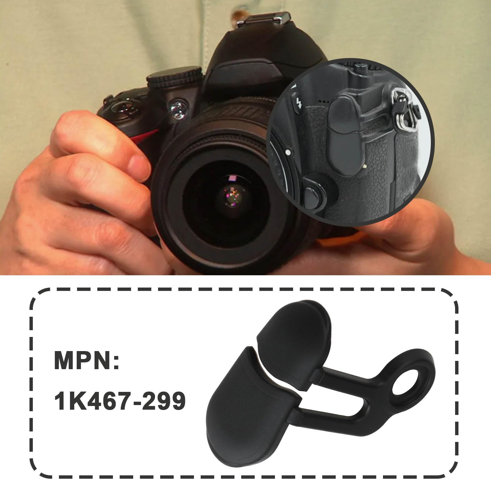 Tappo in gomma 10 pin copertura terminale 1K467-299 compatibile con Nikon D300 D300S per riparazione flash remoto e fotocamera