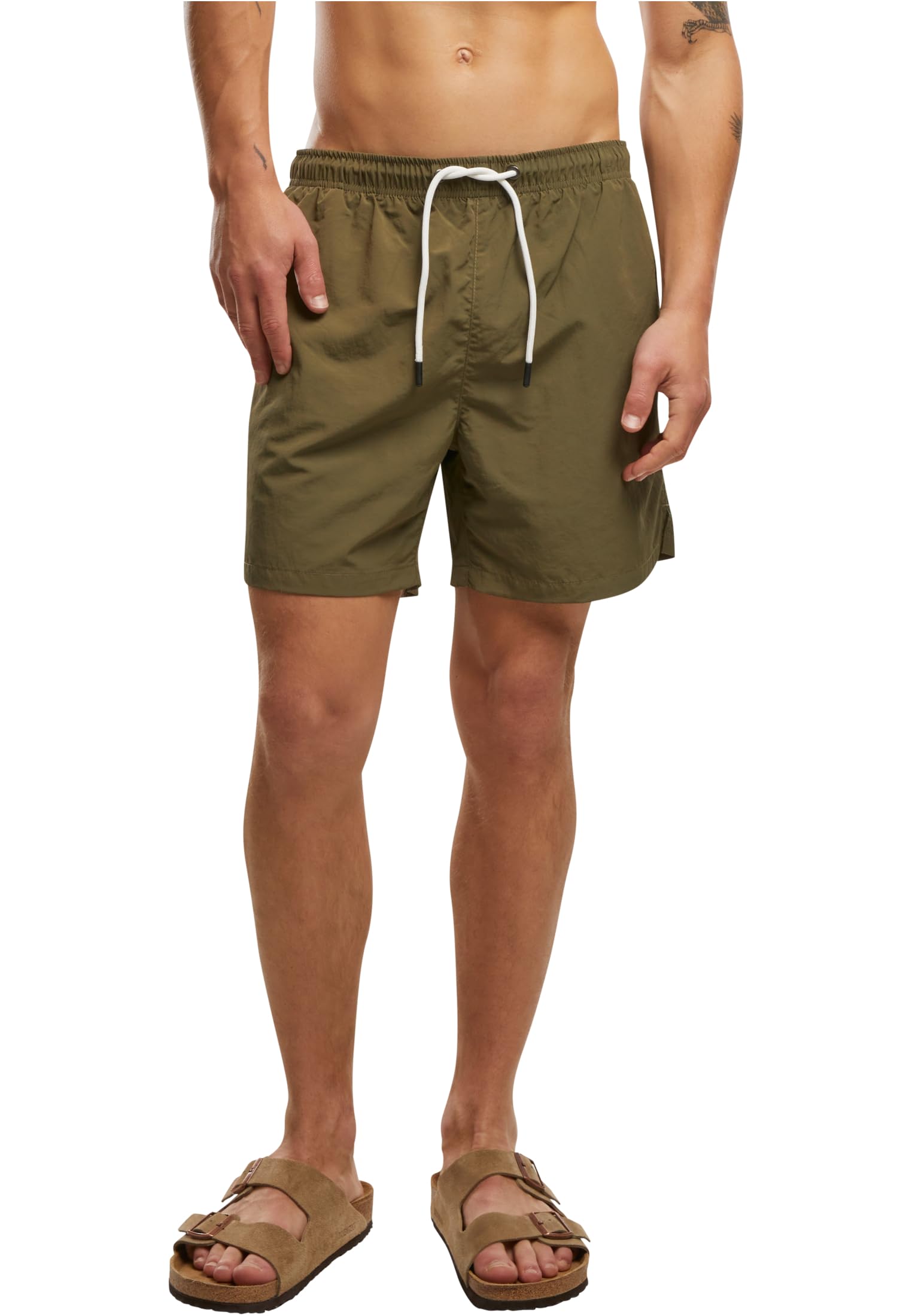 Brandit Swim Shorts Uomo Bermuda Verde Oliva Xxl 100% Nylon-image