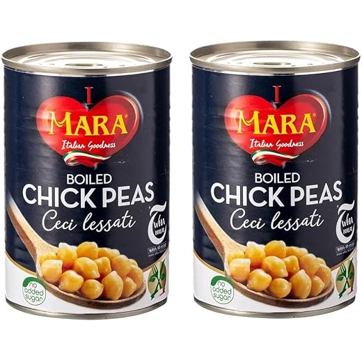 Mara Italian Goodness Boiled Chick Peas Ceci lessati No Adde