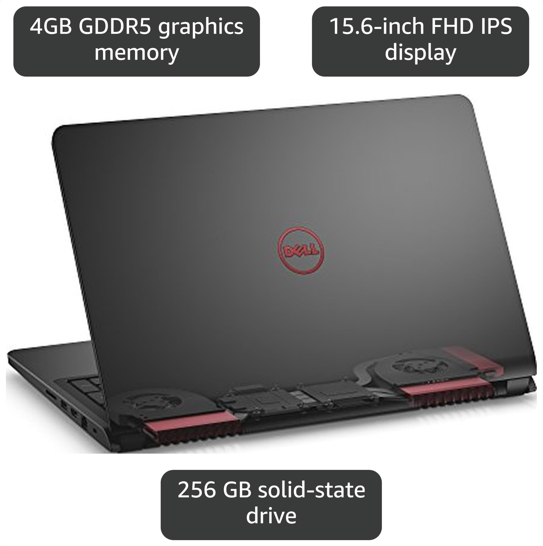 Amazon.com: Dell 15.6-Inch Gaming Laptop (6th Gen Intel Quad-Core