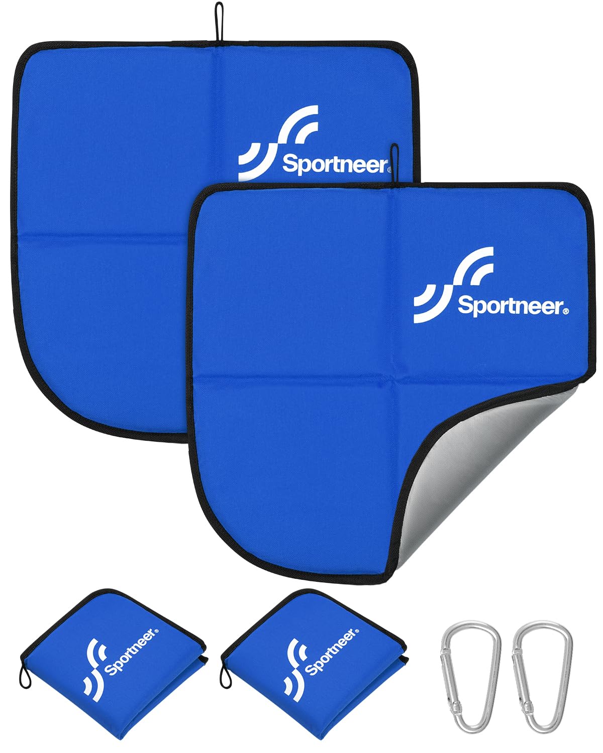 Sportneer Zitkussen voor buiten, waterdicht, Oxford-stof, thermische zitkussen, opvouwbaar, voor kamperen, wandelen, stadion en onderweg, grijs