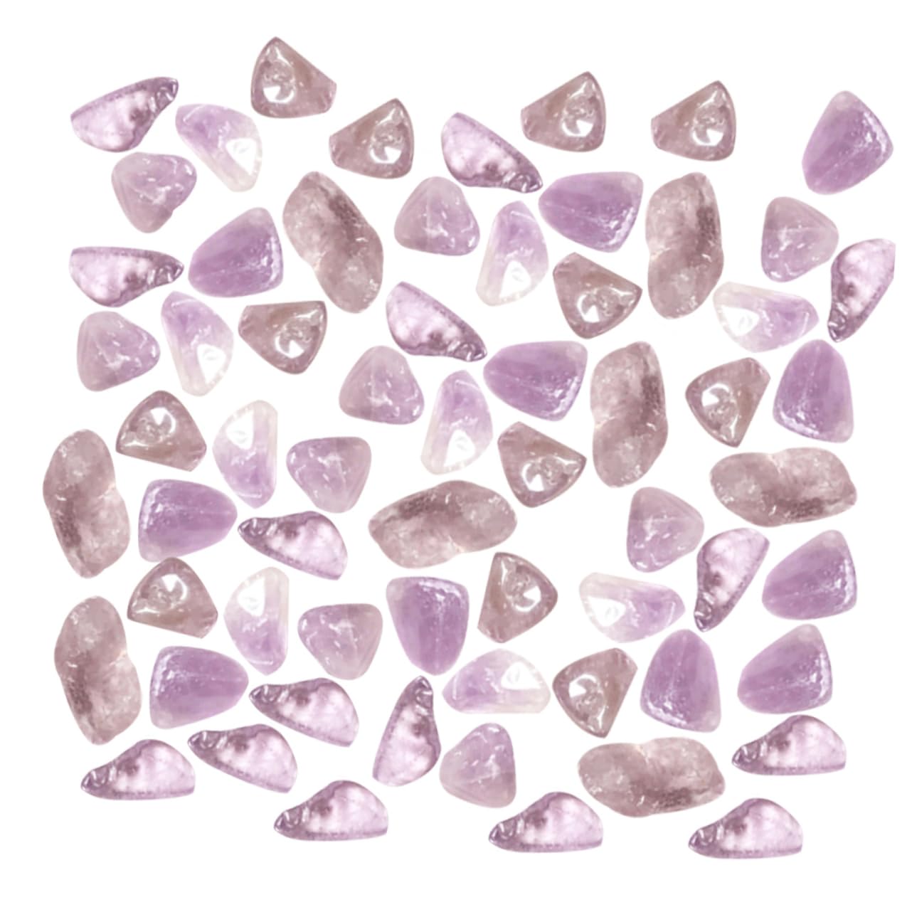 GANAZONO Fish Tank Stones Pebbles Skimmer Pots Aquarium Tropical Pond Air Bubble Plants Garden Fish Tank Gravel Tumbled Stones Crystal Stones Tumbled Gravel Purple