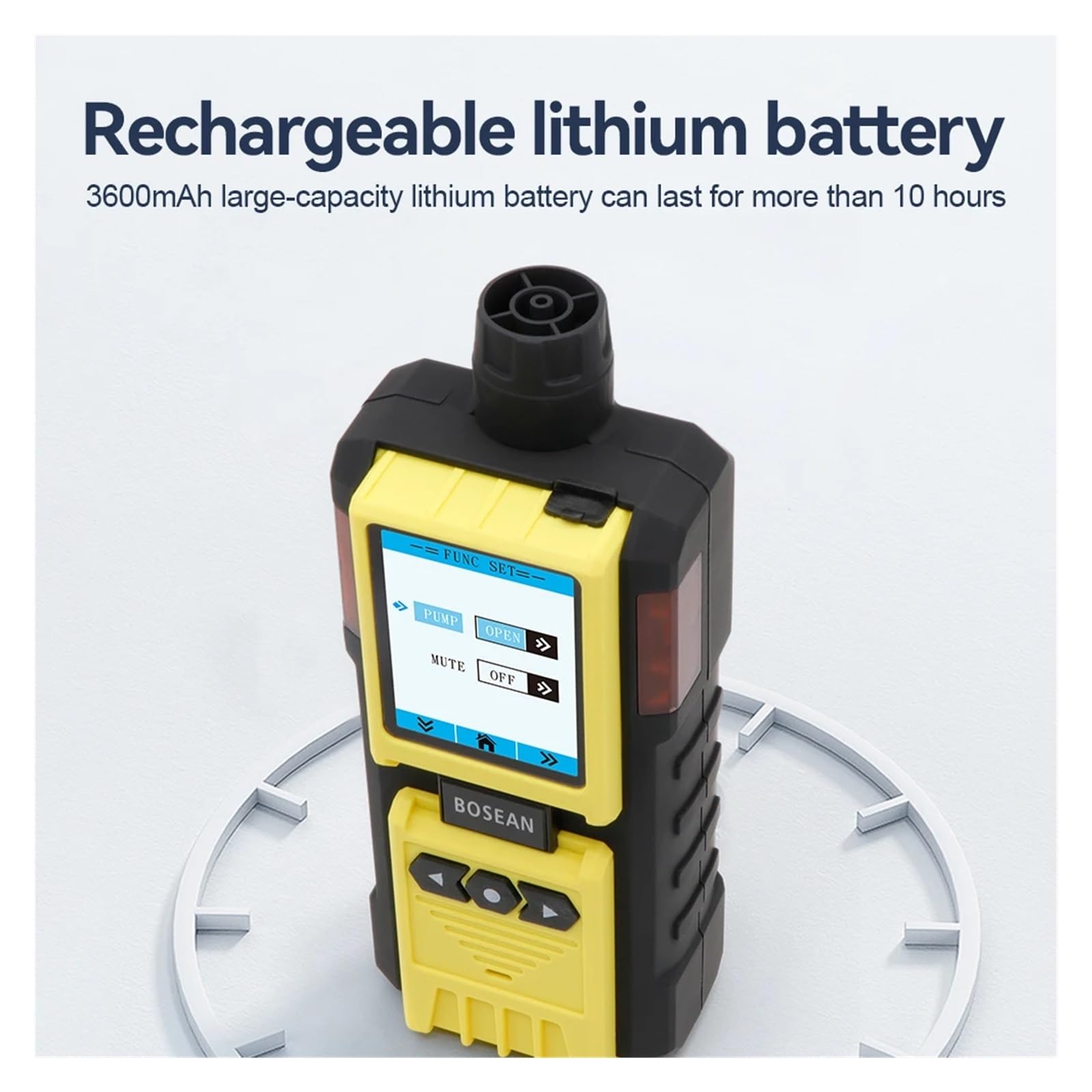 Rilevatore di gas pompaggio portatile NH3 C2H4 0-100 ppm Quattro metodi allarme a prova esplosione(C2H4)