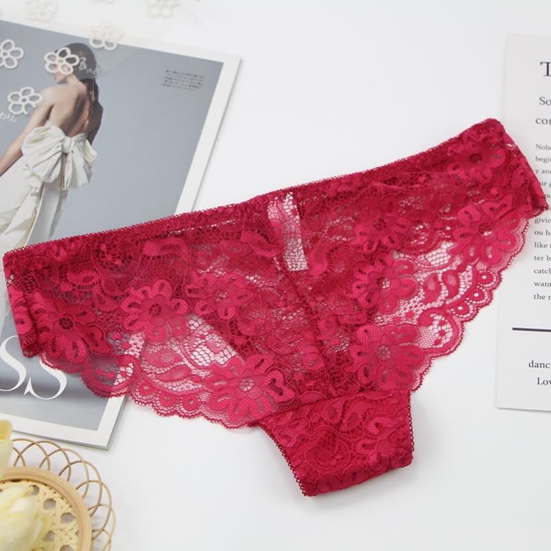 Miniatura 7 de Swbreety Conjunto de brasier y bragas push up para mujer, conjunto de lencería sexy de encaje con aros y brasier acolchado