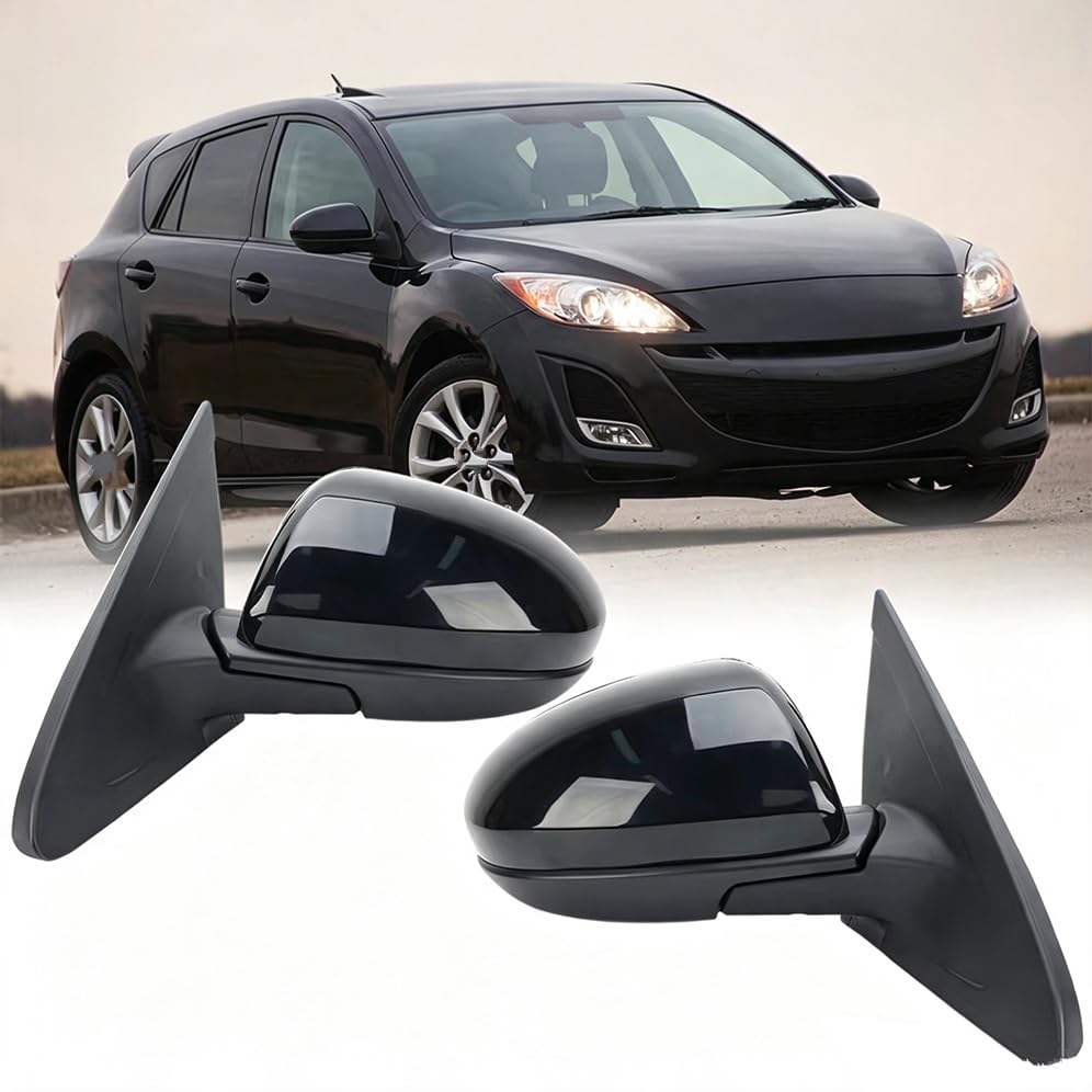 Miroir d'angle mort pour Mazda 3 BL 2009-2013 rétroviseur aile à pliage manuel - 6