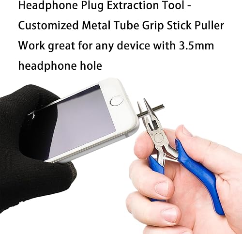 Miniatura 7 de Herramienta de extracción de tapones para auriculares-Herramienta de extracción de punta de auriculares-Quitar el enchufe roto de auriculares del