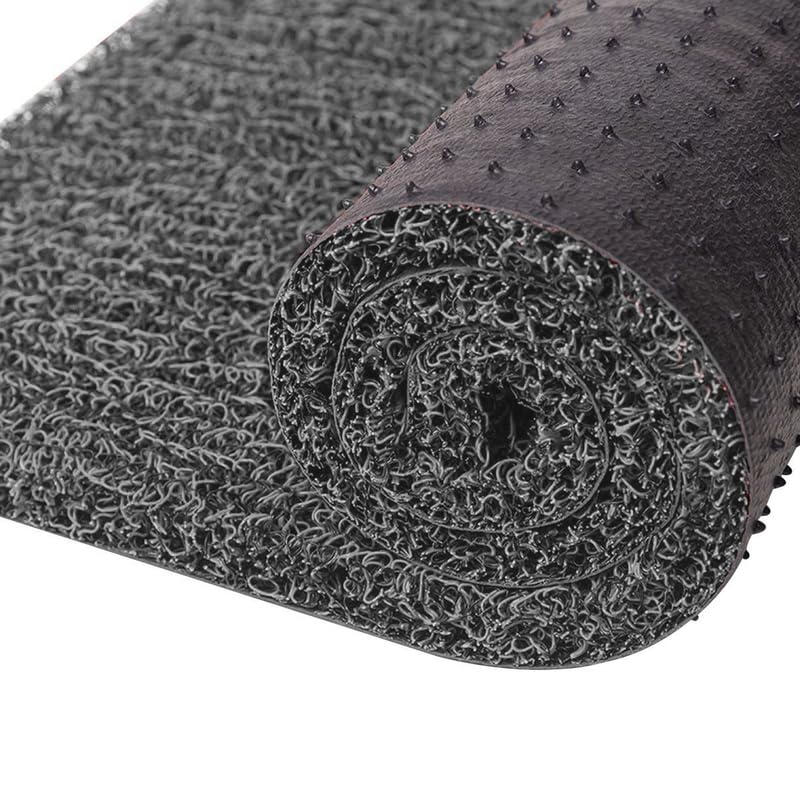 ishro home Cushion Noodle Mat for Home Entrance, Heavy Indoor Outdoor Anti Slip PVC Floor Mat for Bedroom, Kitchen, Absorbent Solid Mats for Bathroom, Doors, Office, Door Mat, Bath Mat |Feet 4x2-image-1