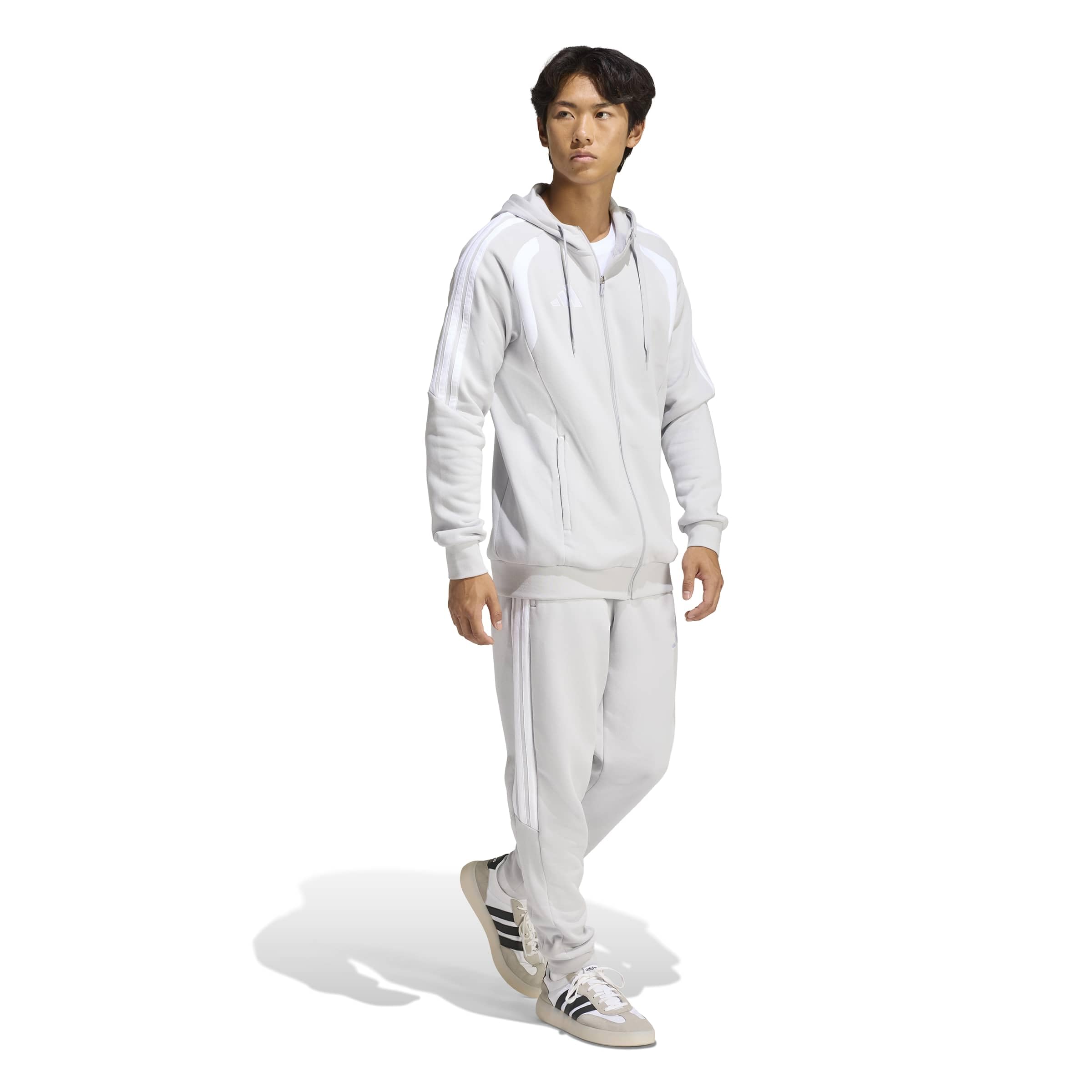 adidas Mezczyzni Tiro 26 League Sweat Full Zip Sweatshirt, team light grey/white, XS